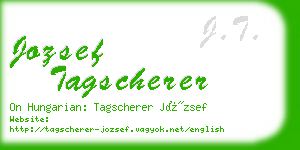 jozsef tagscherer business card